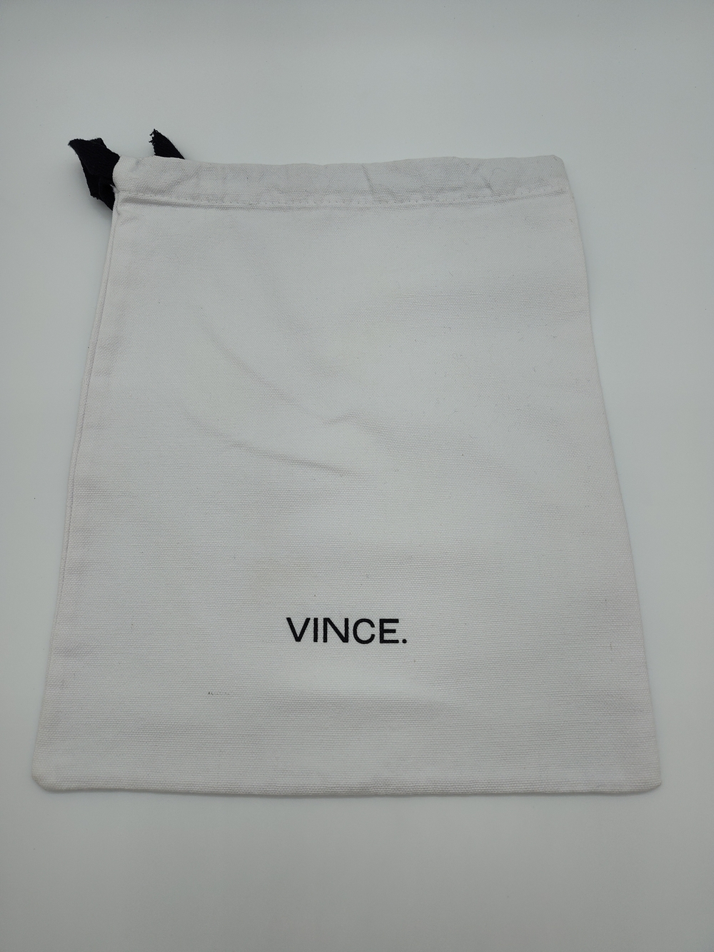VINCE. Dust Bag 13x10.5 Cream Drawstring Storage Shoe Travel Organizer Pouch EUC